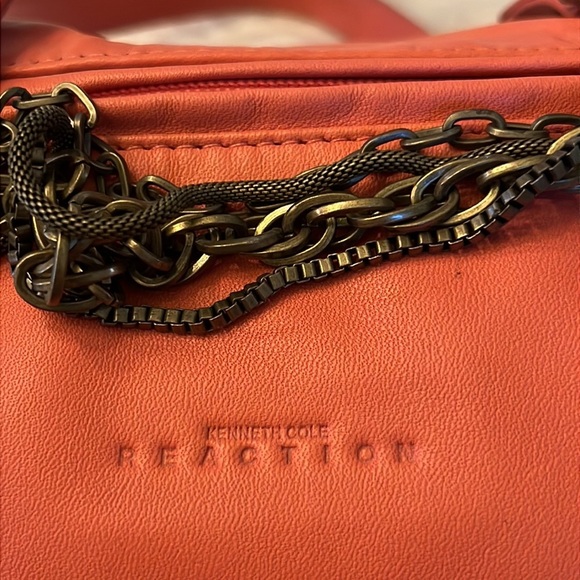 Kenneth Cole Reaction Barrell Stylish Orange Women's Bag - Picture 8 of 10